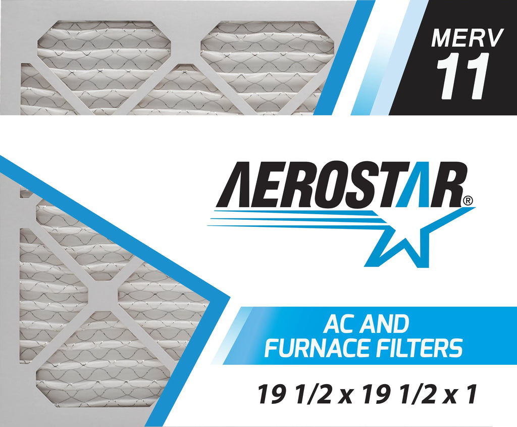 Aerostar Filters 19 1/2 x 19 1/2 x 1  11 air filter, 19 1/2" x 19 1/2" x 3/4", Box of 4