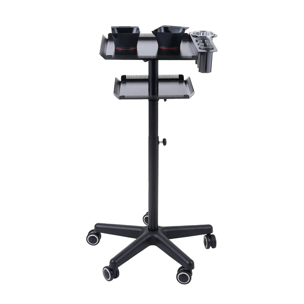 Bestauty Trolley,Salon Stand Salons Stand Movable Station Hair Cart Station Movable Cart Salon Hair Stylist 2 Adjustable Salon Beauty Salon Clinic Salon Cart Beauty Salon Station On Salon Clinic Spa