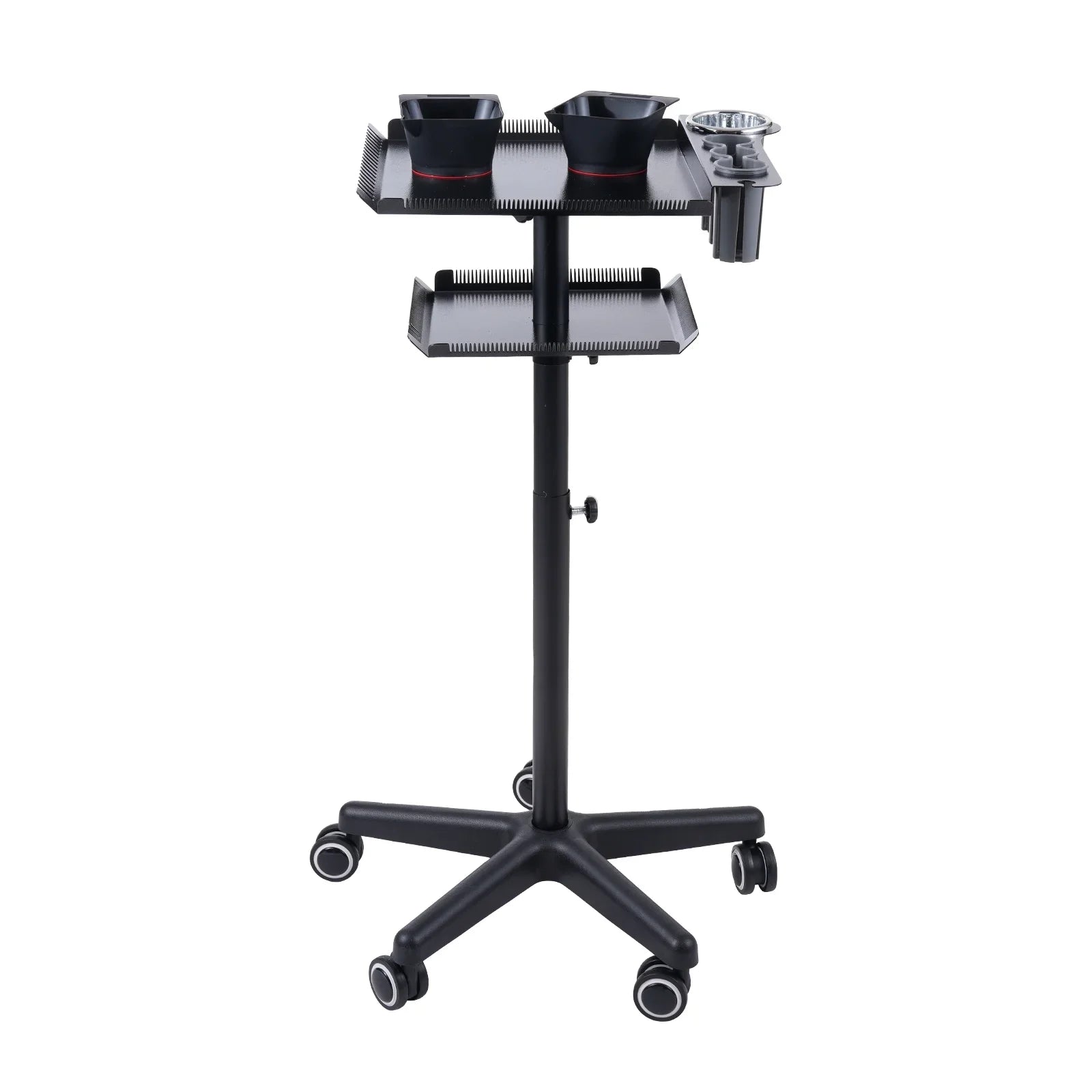 Bestauty Trolley,Salon Stand Salons Stand Movable Station Hair Cart Station Movable Cart Salon Hair Stylist 2 Adjustable Salon Beauty Salon Clinic Salon Cart Beauty Salon Station On Salon Clinic Spa