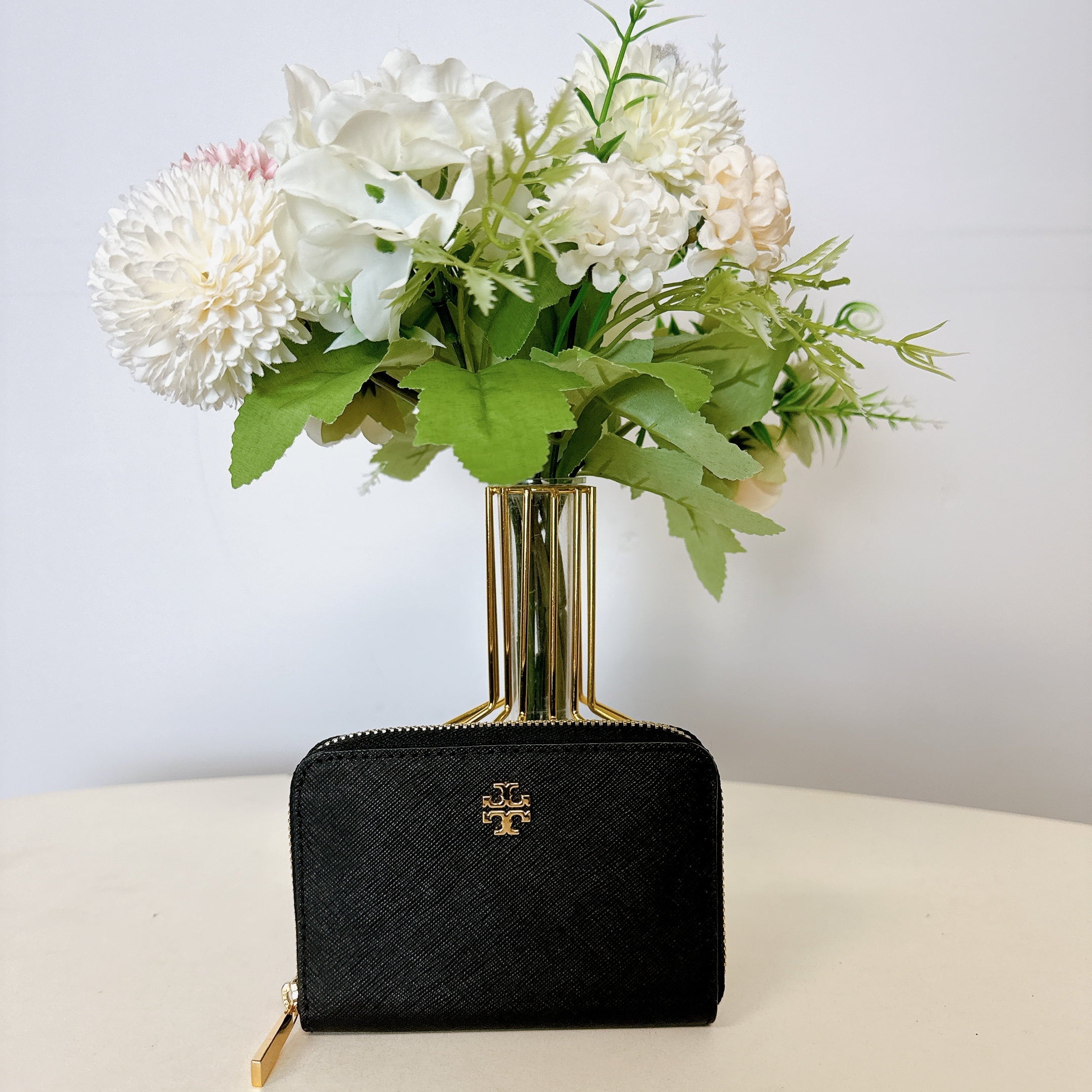 Tory Burch 52903 Emerson Zip Coin Case Wallet  Black