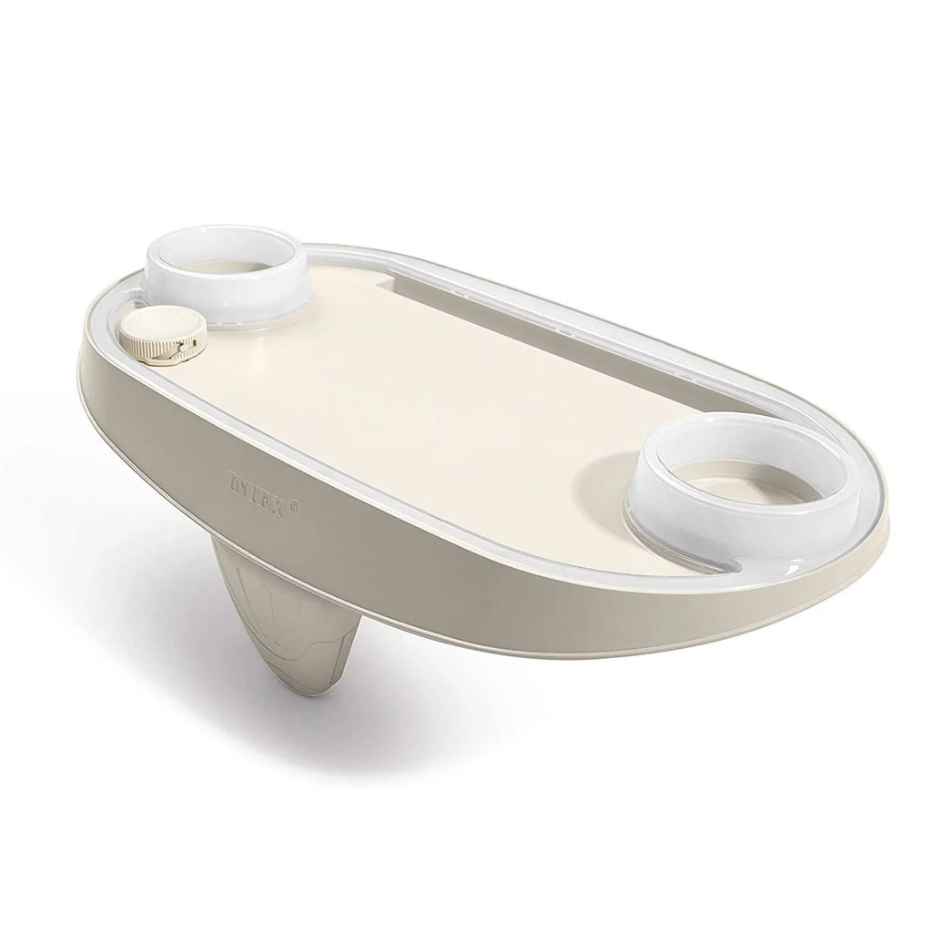 Intex PureSpa Greywood Inflatable Hot Tub Bubble Jet Spa w/ Tray Accessory