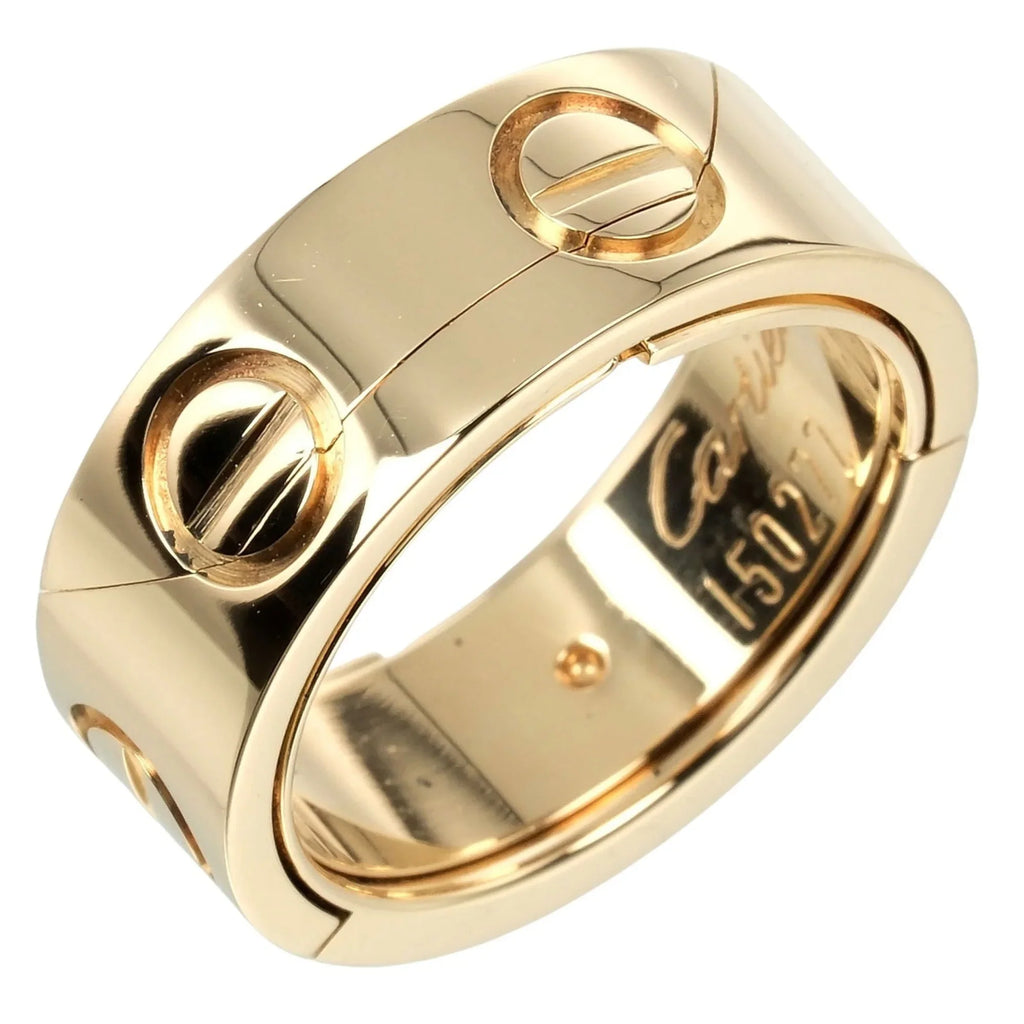 Pre-Owned Cartier Astro Love size 9 ring,   yellow gold, approx. 11.68g  (Good)