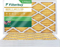 Filterbuy 10x30x1  11 Pleated   Furnace Air Filters (5-Pack)