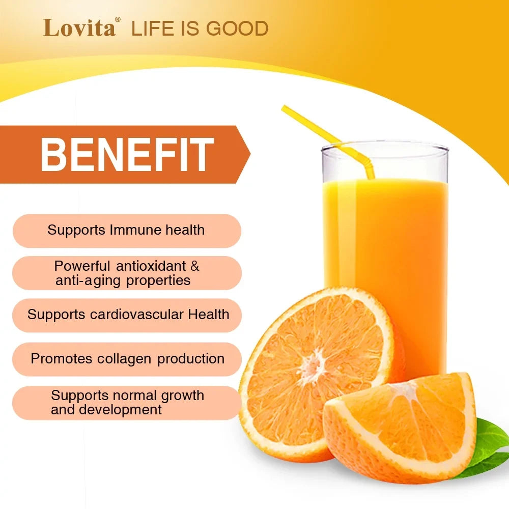 Lovita Vitamin  1000mg with Bioflavonoids & Rose Hips, Timed Release Vitamin , High Potency Vitamin  to Boost Healthy Immune Function, 120 Vegetarian Tablets for 4 Month Supply (Pack of 3)