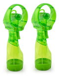 3.5 inch Battery Powered Misting Fan for Personal Cooling, Green, 2 Pack