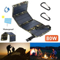 Jahy2Tech Foldable Outdoor 80W  Solar Panel Portable Phone Charger Camping Hiking Rechargeable Battery High Quality