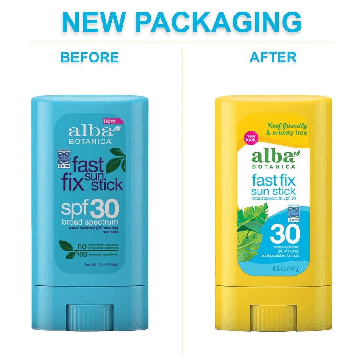 Alba Botanica Fast Fix Sun Stick  0.5 oz Pack of 4