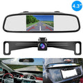 4.3inch  Monitor Car Backup Reverse Camera Rear View Parking License Plate System