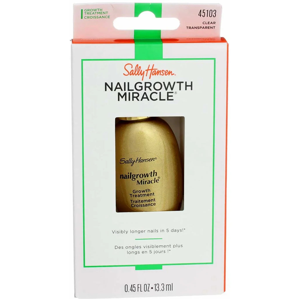 Sally Hansen Nailgrowth Miracle, Serum, Clear 0.45 oz (Pack of 3)