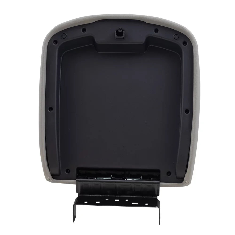 Brock Replacement Gray Center Console Armrest Lid Cover Compatible with 2007-2013 Silverado Sierra Tahoe Escalade Pickup Truck with Full Center Console