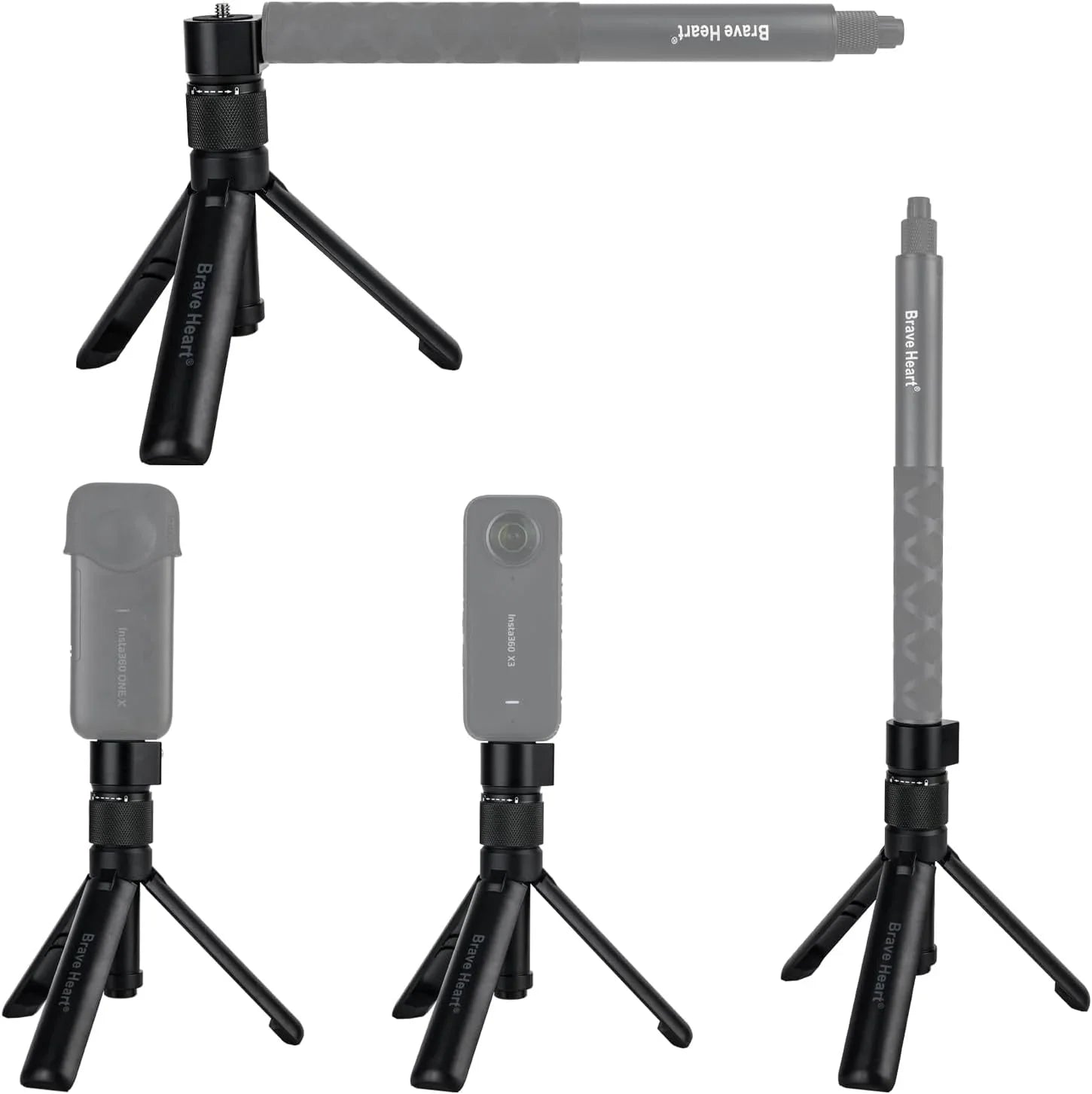 Bullet Time Handle Tripod Multi-Functional Tabletop Fold Tripod for insta360 Insta 360 , , 2, , ,