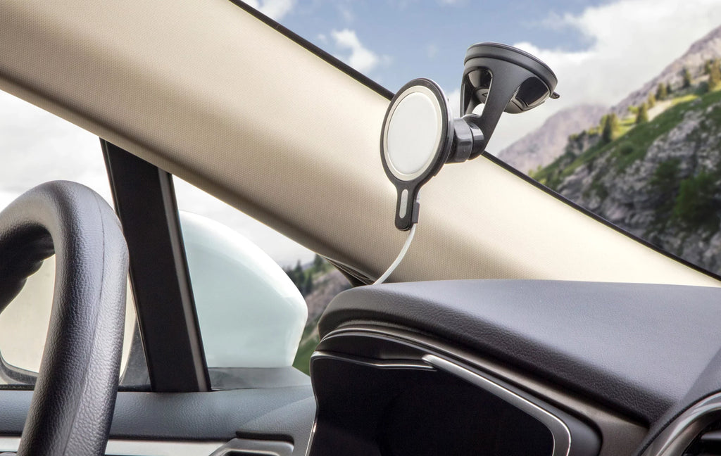 Scosche - MagicMount  Window/Dash Car Phone Holder Mount Kit (MagSafe Charger Is  Included) Compatible with MagSafe Chargers, Black