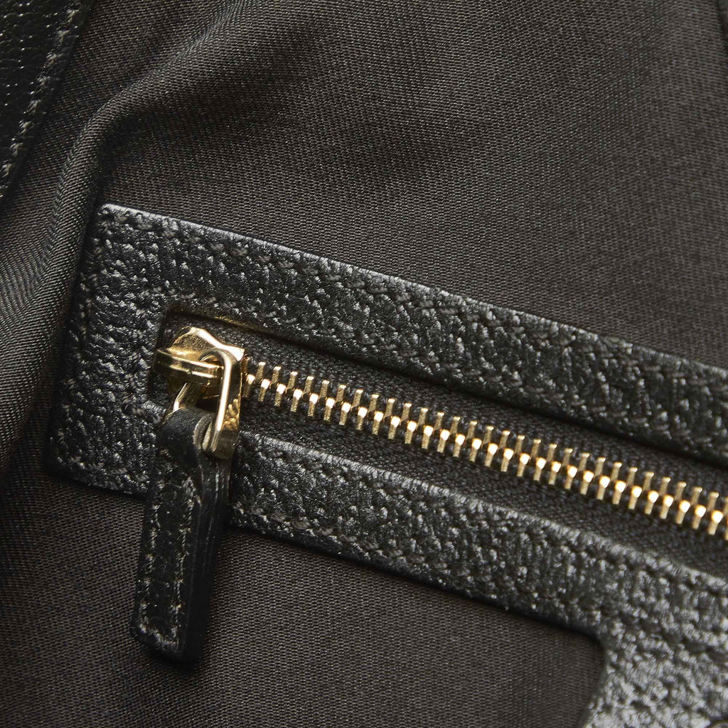 Pre-Owned Gucci  Shoulder Bag Canvas Fabric Black Women (Good)