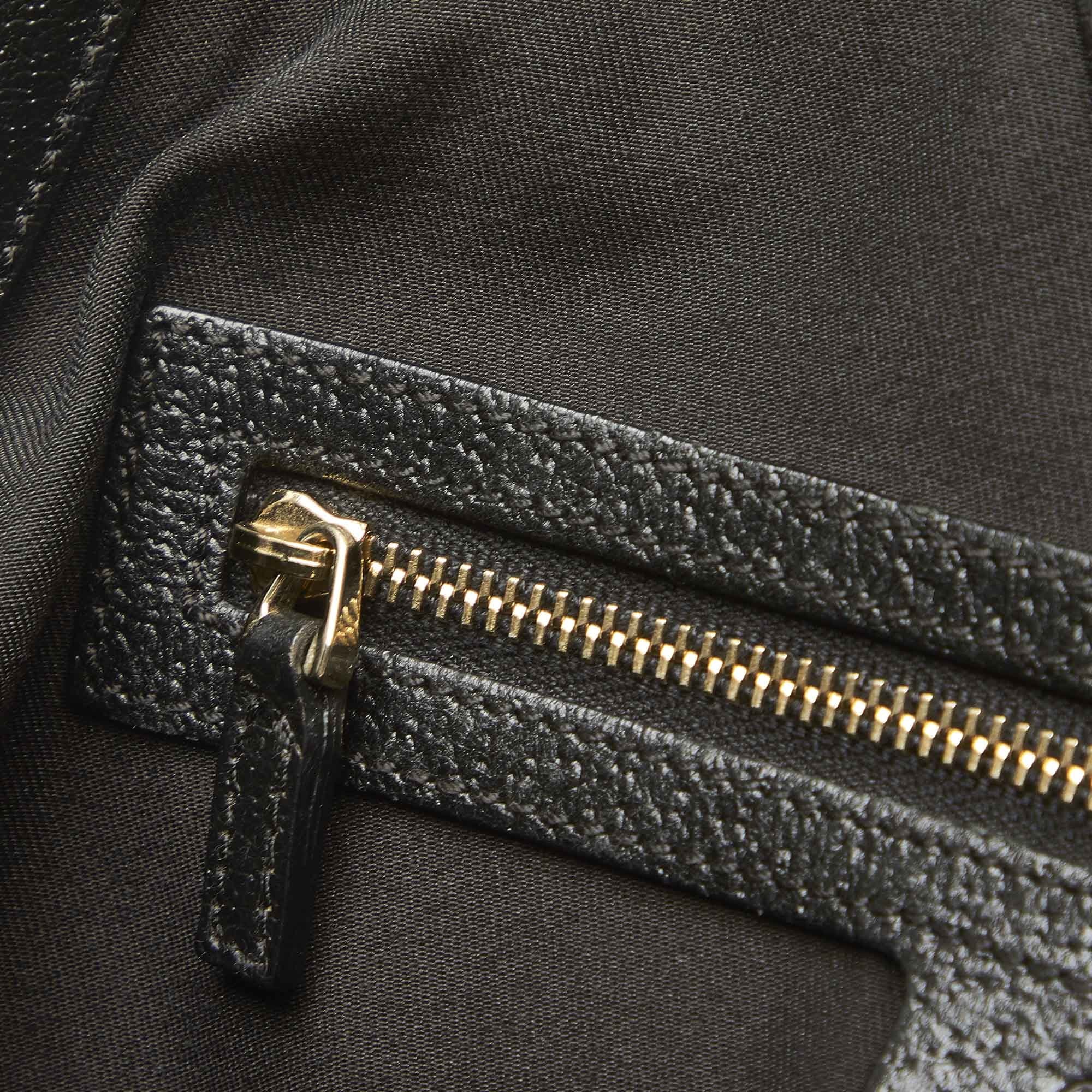 Pre-Owned Gucci  Shoulder Bag Canvas Fabric Black Women (Good)