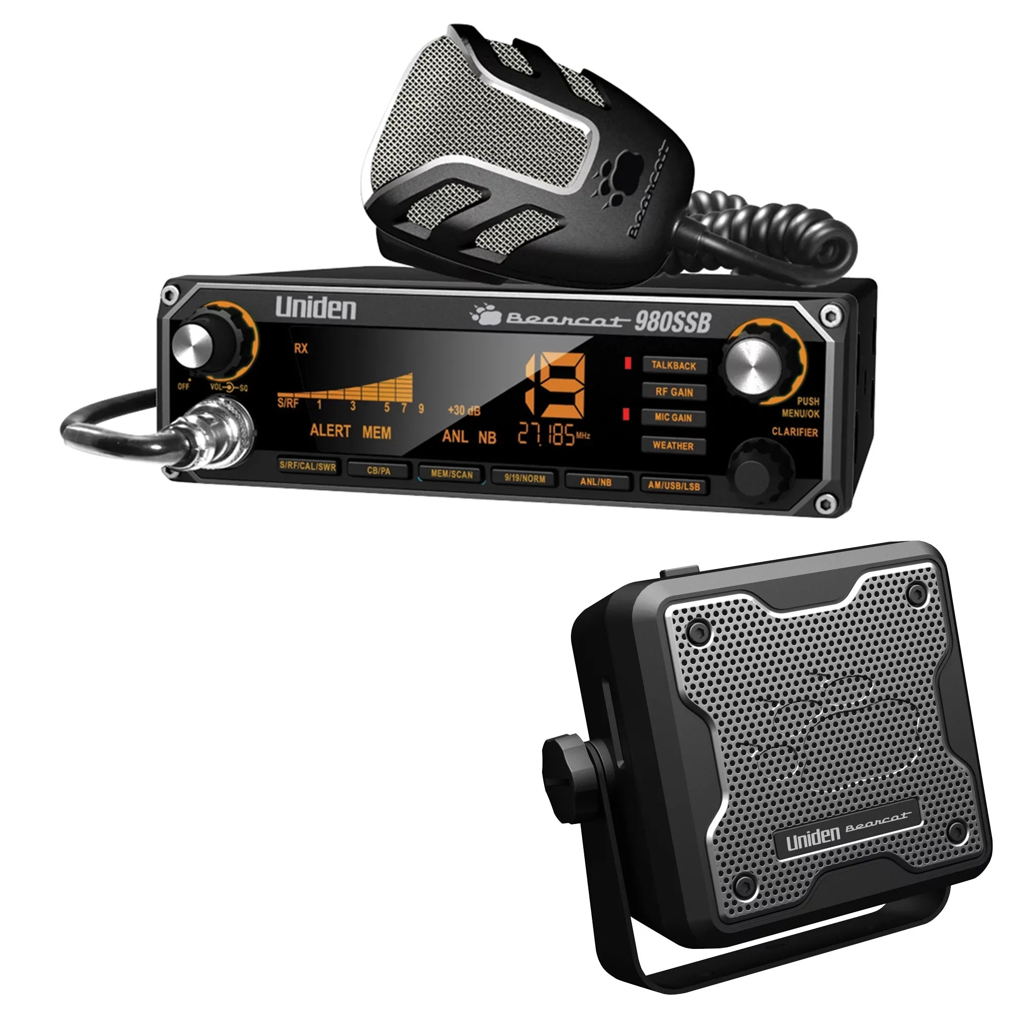 Uniden  980SSB  Radio with  and  Accessory /Scanner Speaker