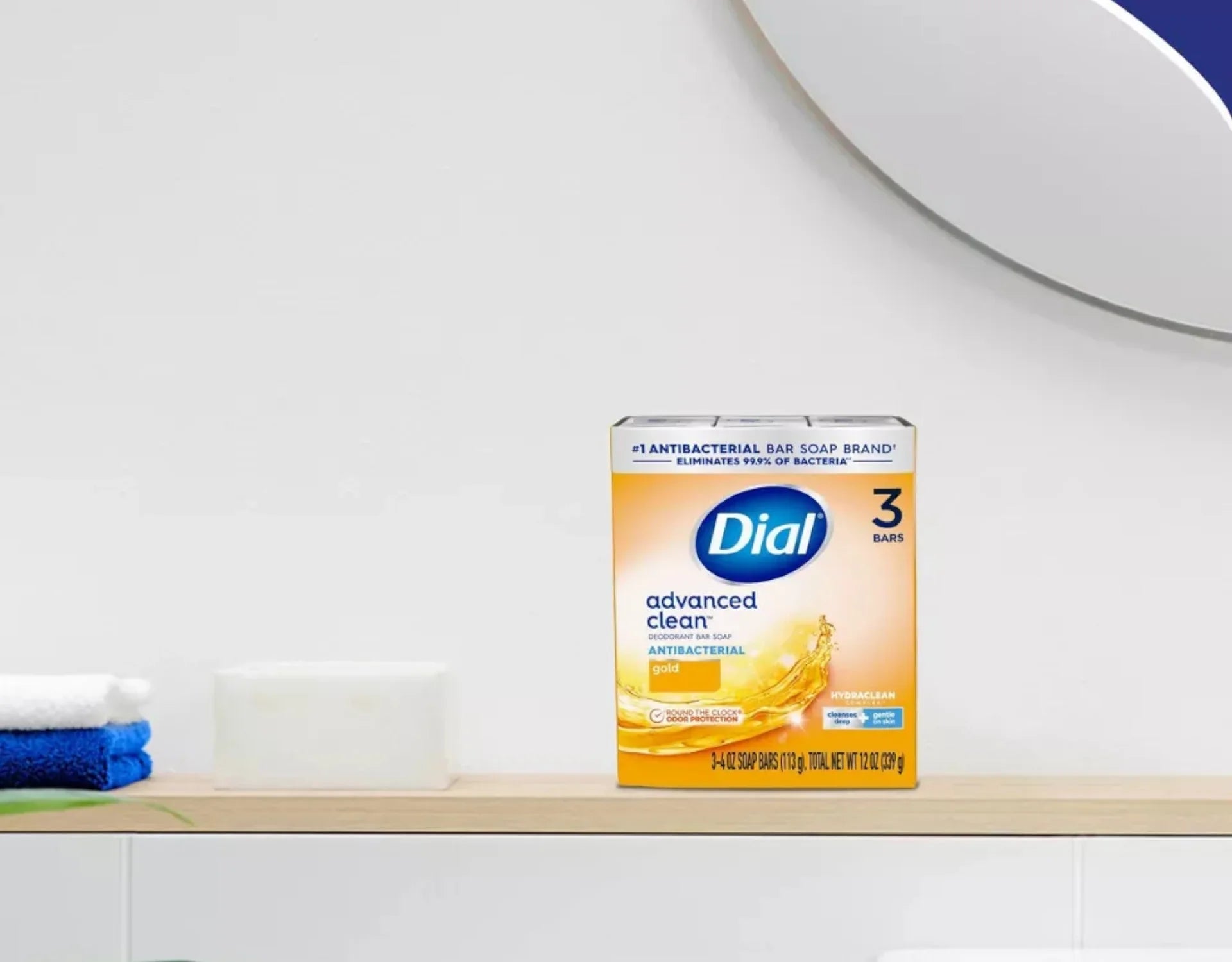 3 Pack Dial Antibacterial Deodorant Soap Gold 4oz 3 Count Each