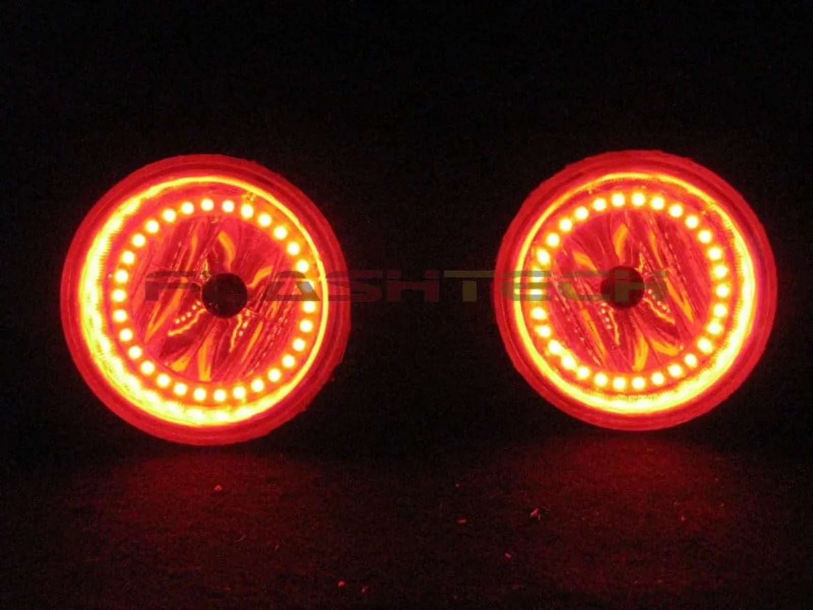Flashtech   Multi Color Halo Ring Fog Light Kit for Dodge Caliber 07-12 with .3 Fusion Color Change Wifi Remote