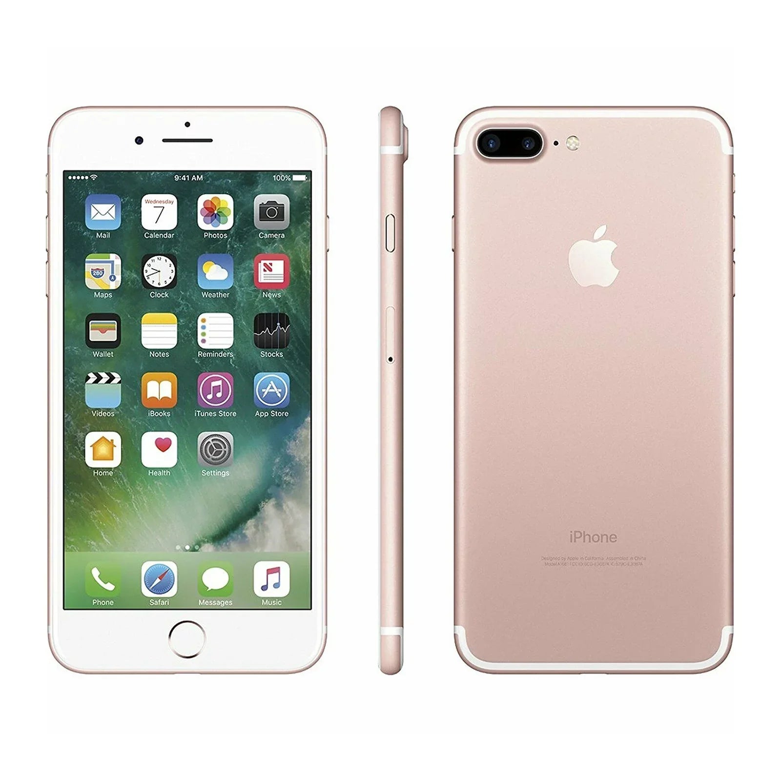 Restored Apple iPhone 7 Plus, 128 , Rose Gold -  Unlocked -  suitable (Refurbished)