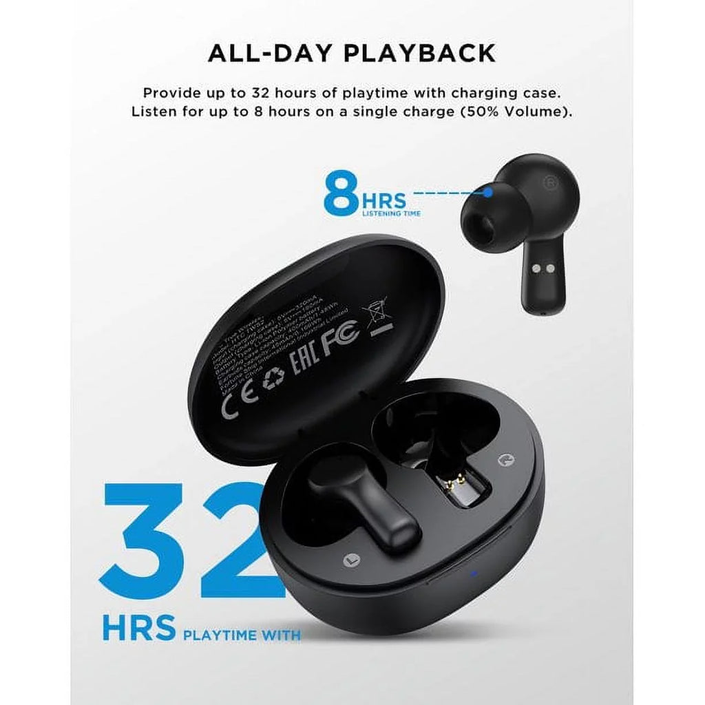 True Wireless Earbuds Bluetooth 5.1 Headphones Sport  Earbuds with Microphone, Android Earbuds Wireless Bluetooth Earphones,Black