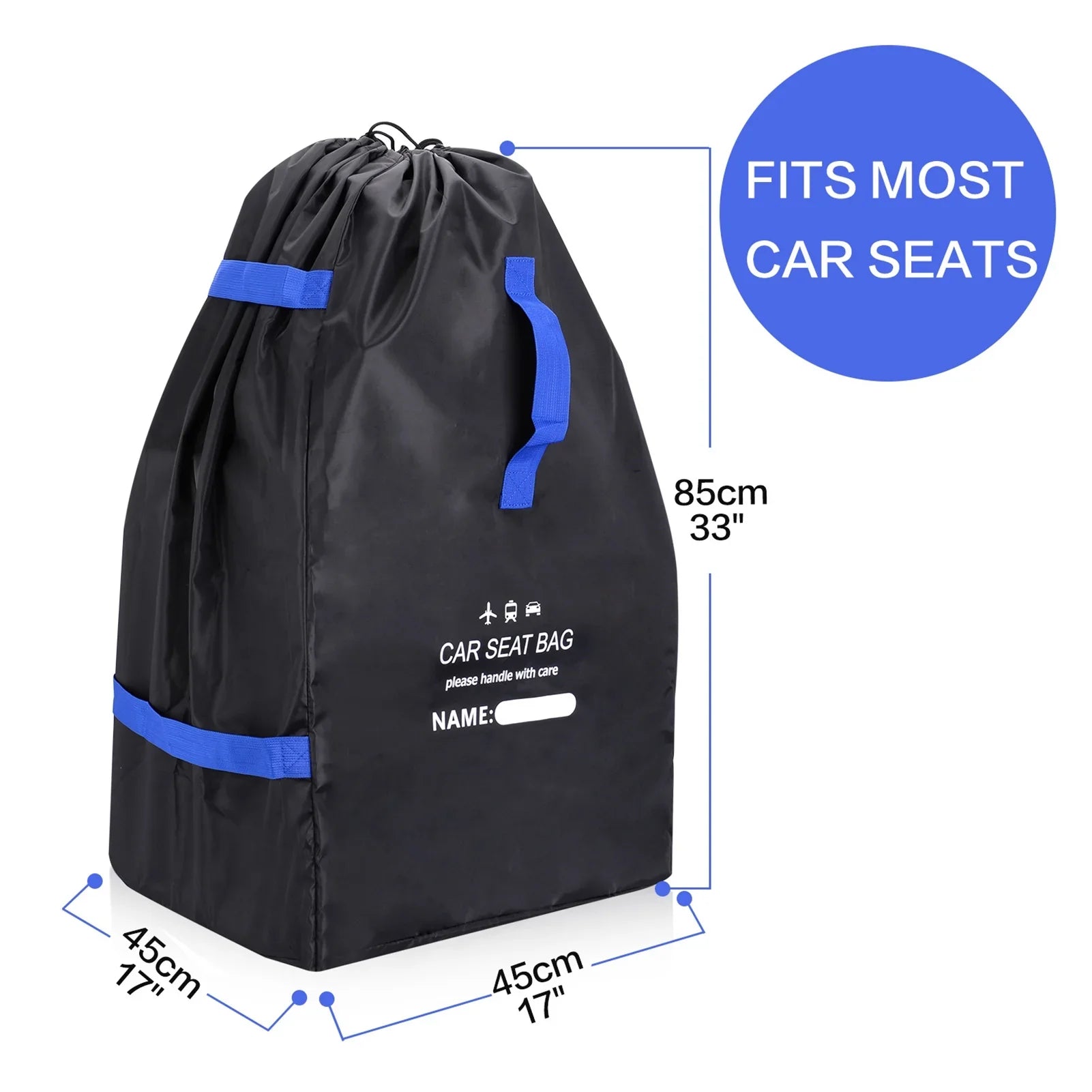Car Seat Bag Backpack for Air Travel Universal Infant Carseat Storage Bag for Airplane Gate Check Large Durable Carseat Travel bag with Shoulder Straps