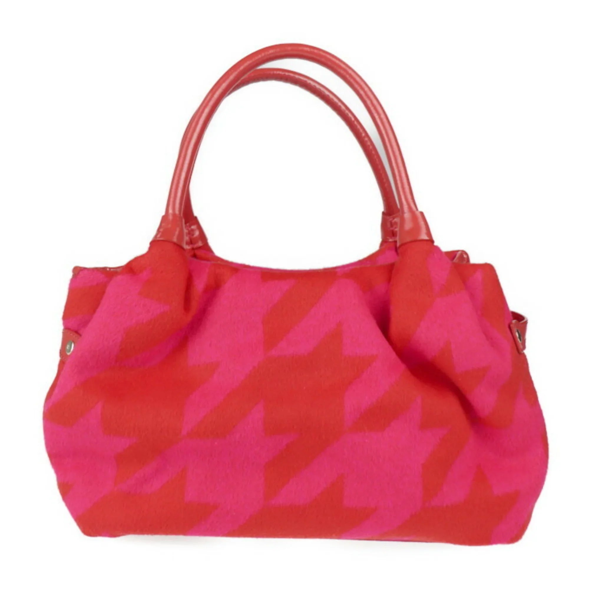 Pre-Owned Kate Spade spade handbag felt leather red pink tote bag (Good)