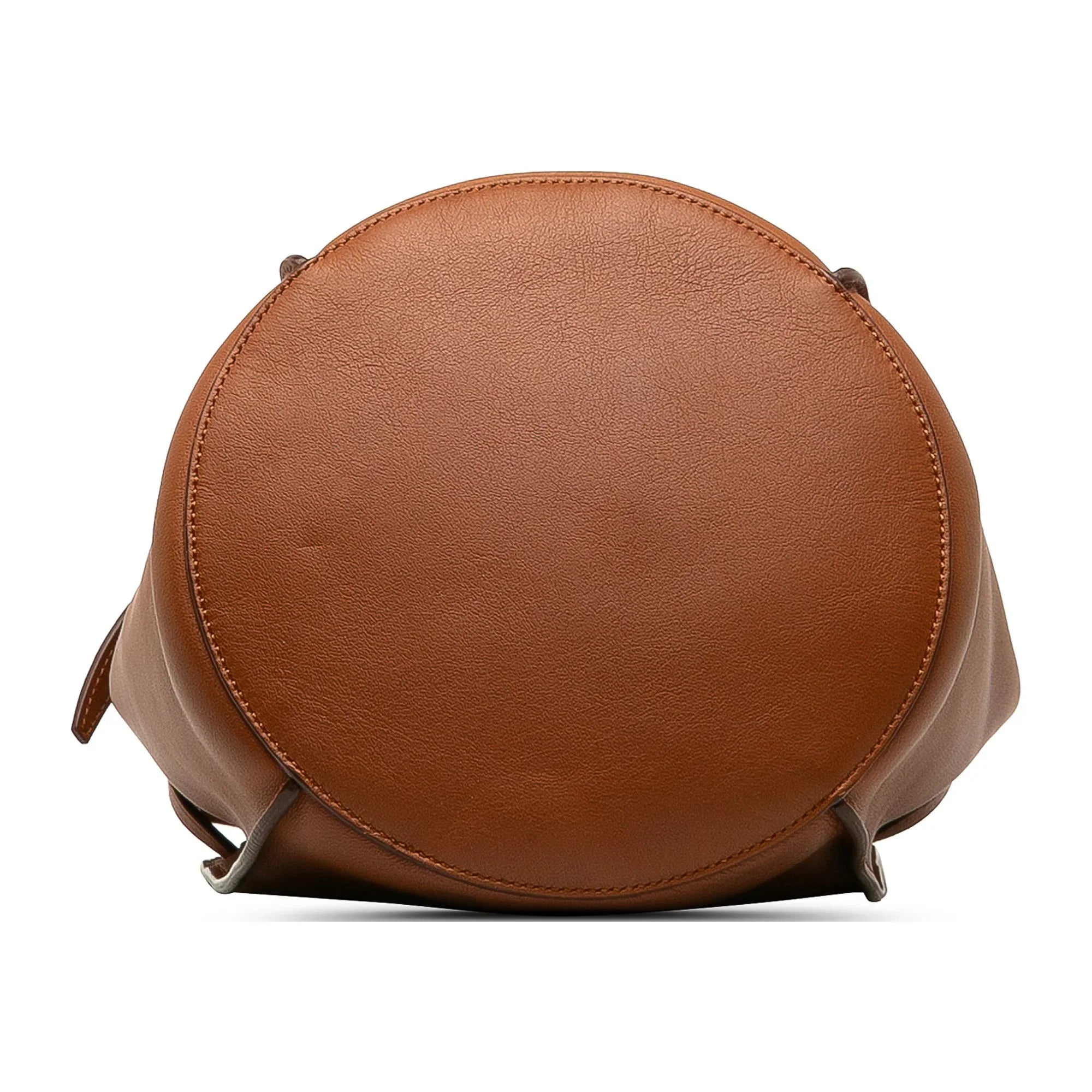 Pre-Owned Authenticated Celine Big Bag Bucket Calf Leather Brown Bucket Bag DrawstringBag Unisex (Good)