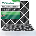 Filterbuy 18x18x1  8 Odor Eliminator Pleated   Furnace Air Filters with Activated Carbon (5-Pack)
