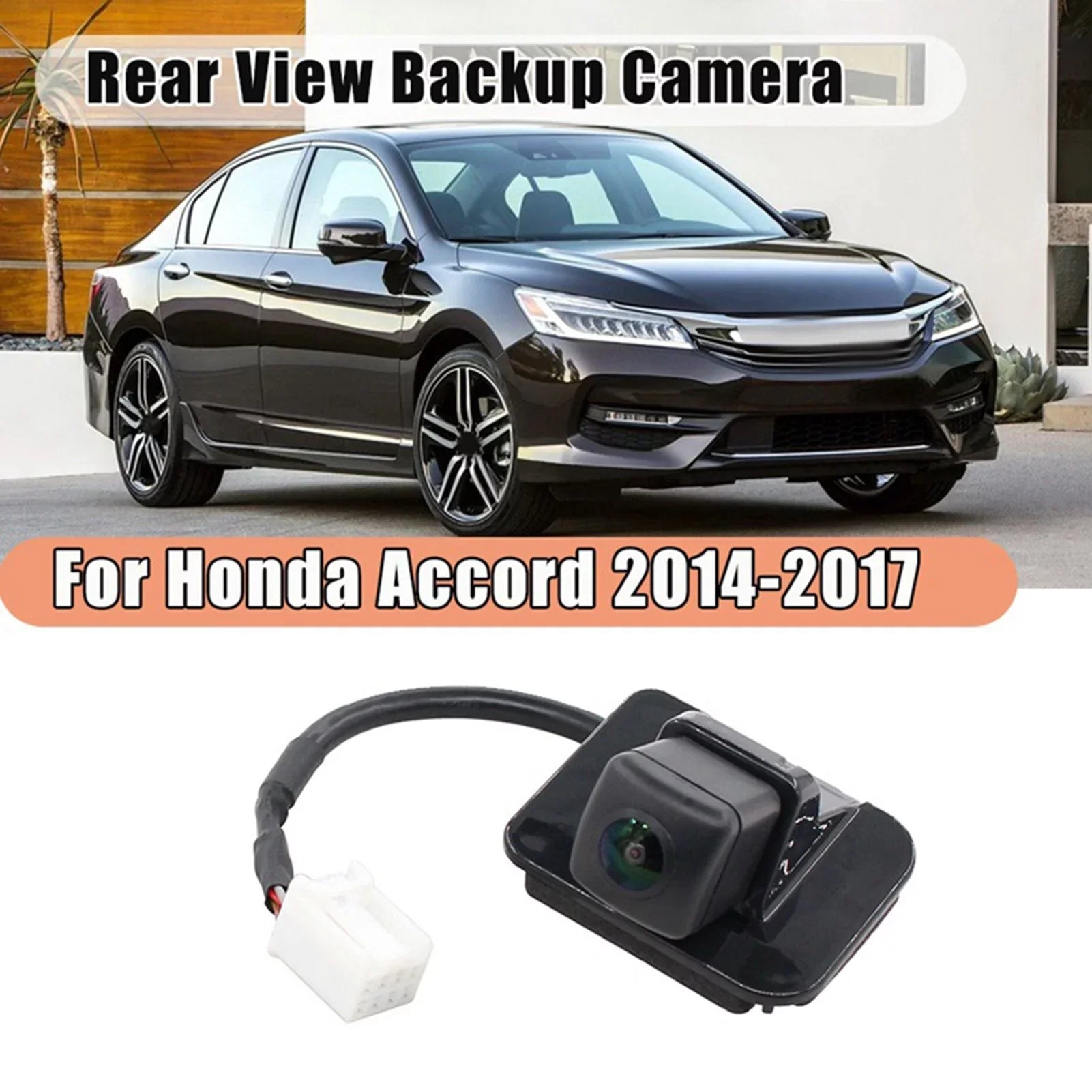 For 2014-2017 Honda Accord 2.4 3.5 Rear View Backup Parking Camera 39530--