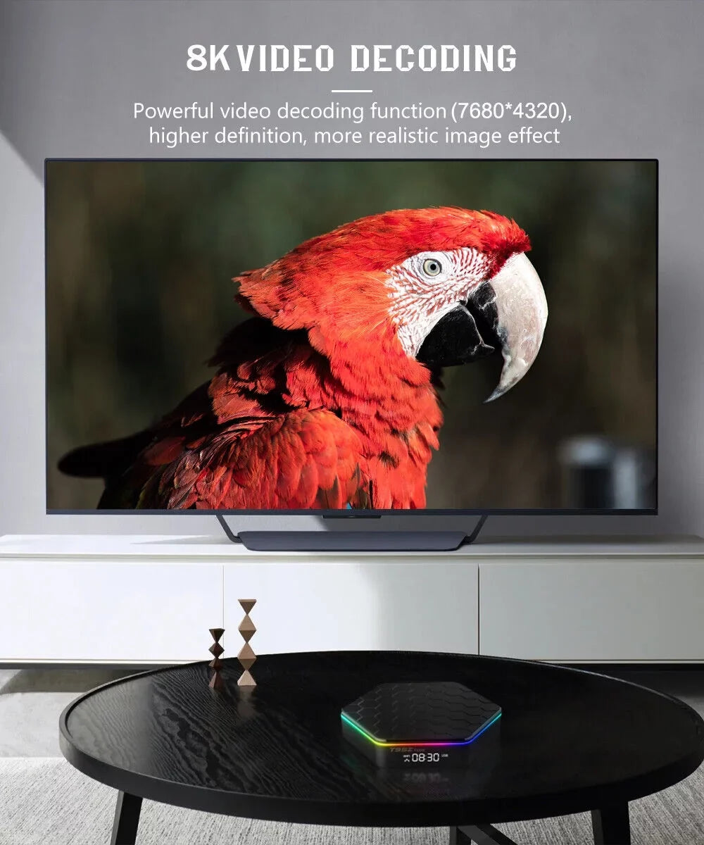 Quad Core 8K  Video 64GB Memory 6K Stream Player 2023  Plus Smart Android 12.0  Box