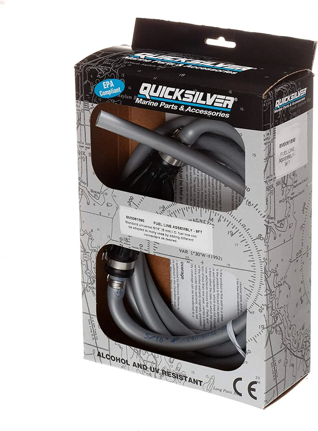 Quicksilver  32-8M0061890;  Fuel Line-9 Ft Qs Replaces Mercury / Mercruiser