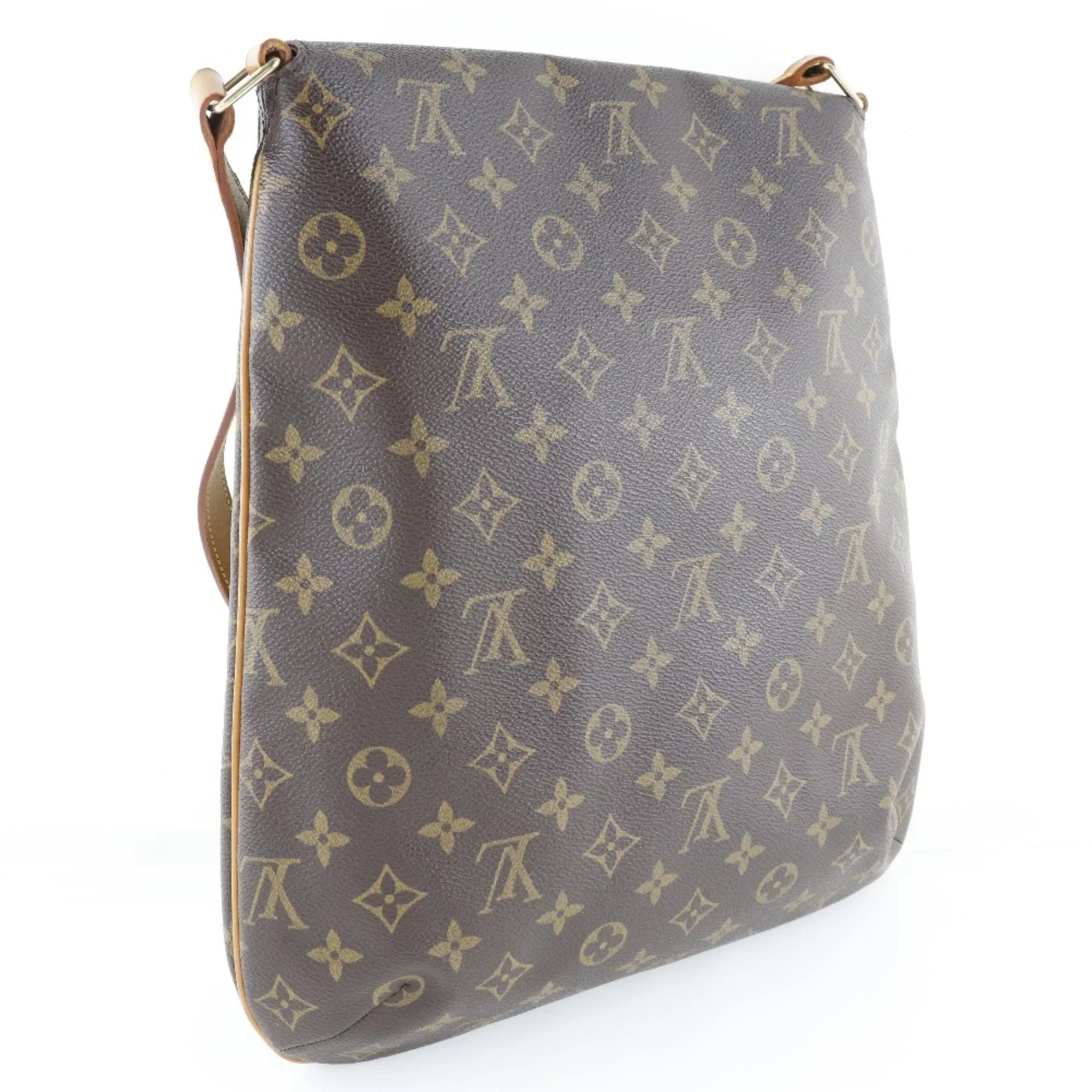 Pre-Owned   Louis Vuitton Musette  Monogram Canvas Brown  Women's Shoulder Bag (Fair)