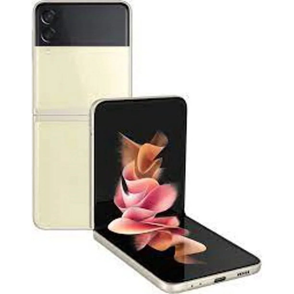 Pre-Owned Samsung Galaxy  Flip 3 5G  128GB Cream Unlocked Smartphone (Refurbished: Good)