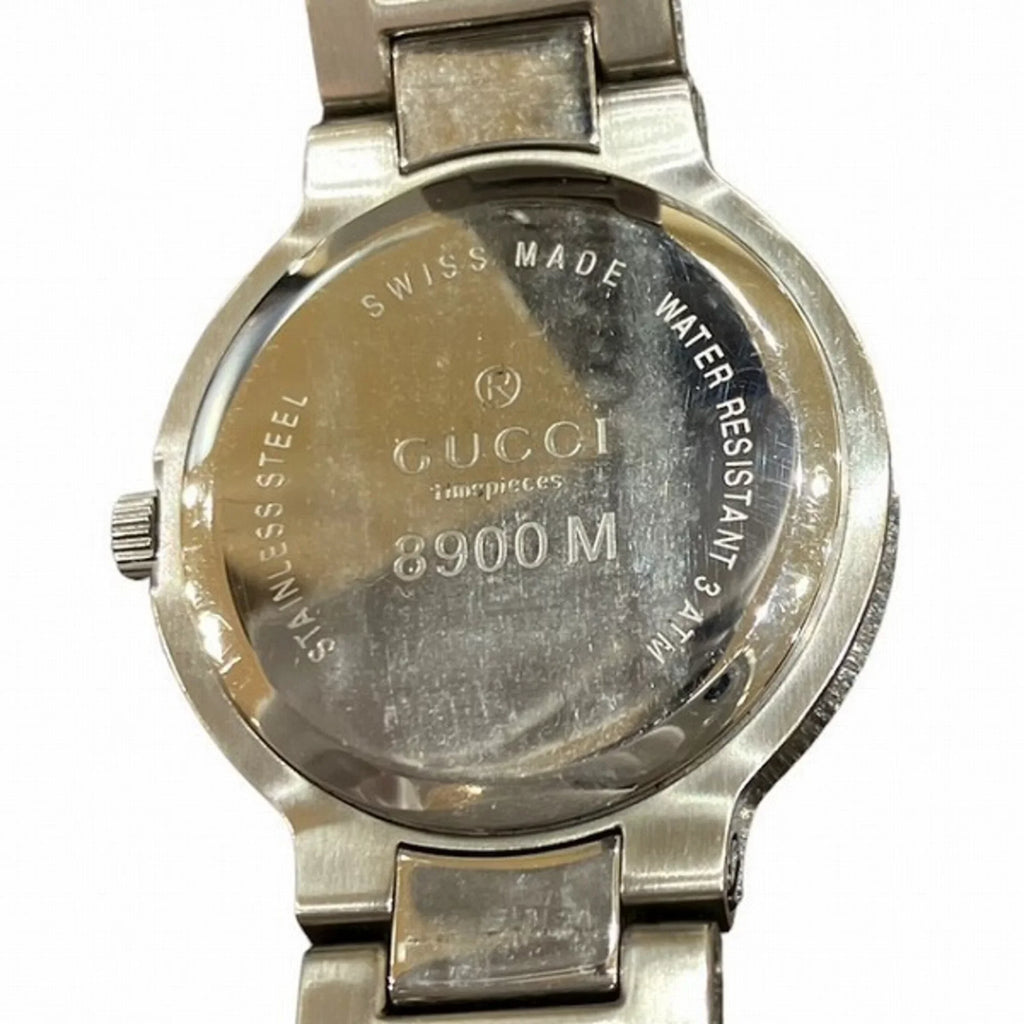 Pre-Owned Gucci  8900M quartz silver watch ladies (Good)