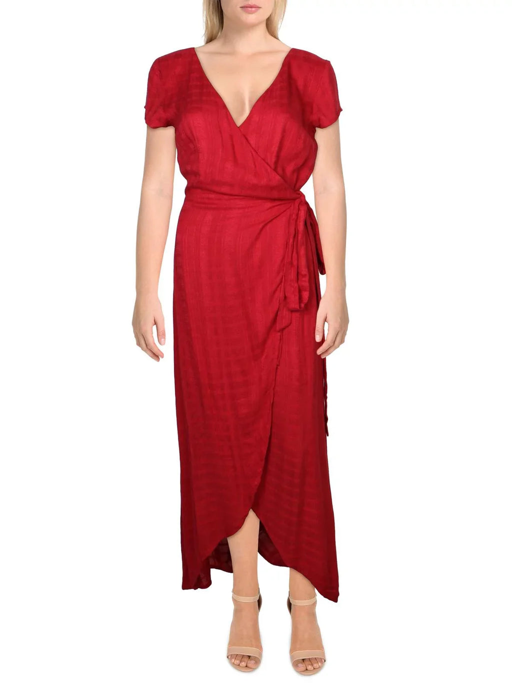 Women’s  Space Goa Cover-Up Maxi Wrap Dress, Red, Medium