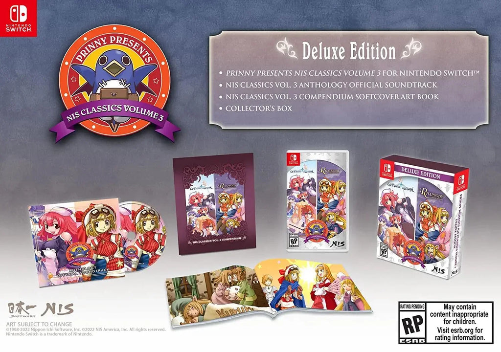 Prinny Presents  Classics Volume 3: La Pucelle: Ragnarok/Rhapsody:  Musical Adventure - Deluxe Edition - Nintendo Switch