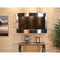 Adagio  Calming Waters Stainless Steel Black Featherstone Wall Fountain