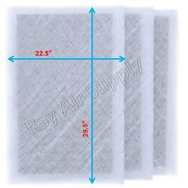 24x32 Replacement Filter Pads Compatible with MicroPower Guard Air Cleaner 24x32 Refills (3 Pack)