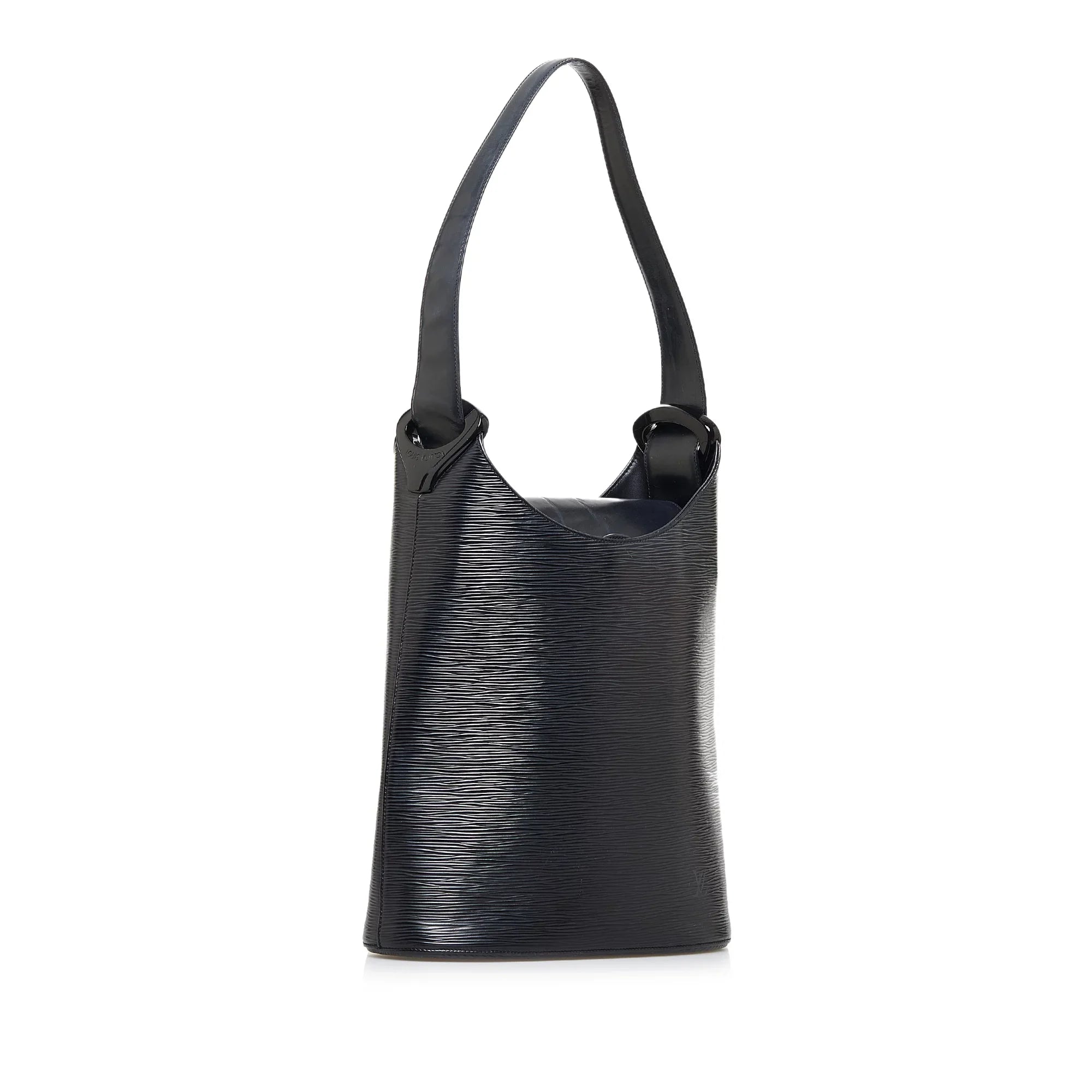 Pre-Owned Authenticated Louis Vuitton Epi Sac Verseau Leather Black Shoulder Bag Unisex (Fair)