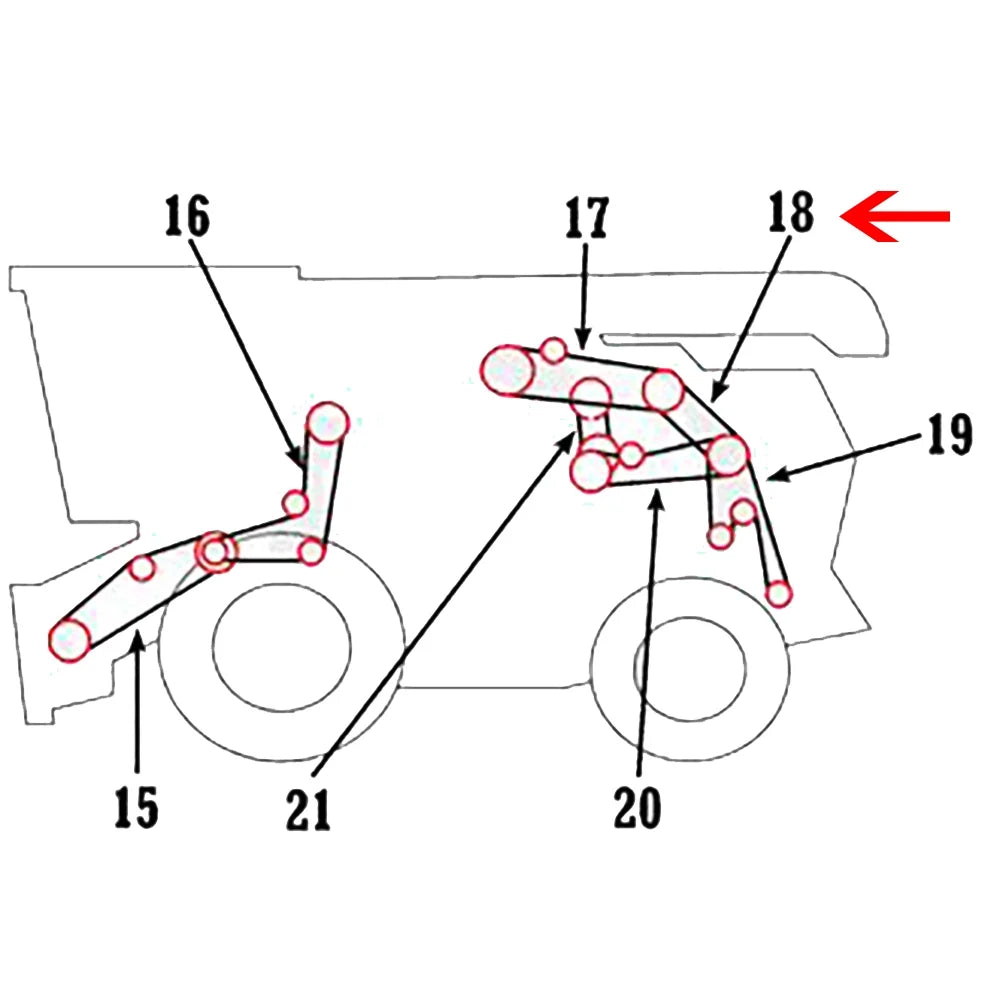 New Upper Chopper Drive Belt Fits John Deere