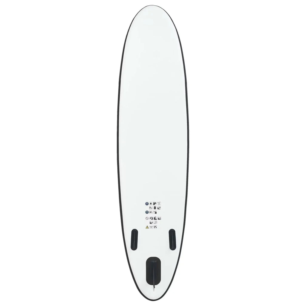 Andoer Inflatable Paddleboard Set Black and White