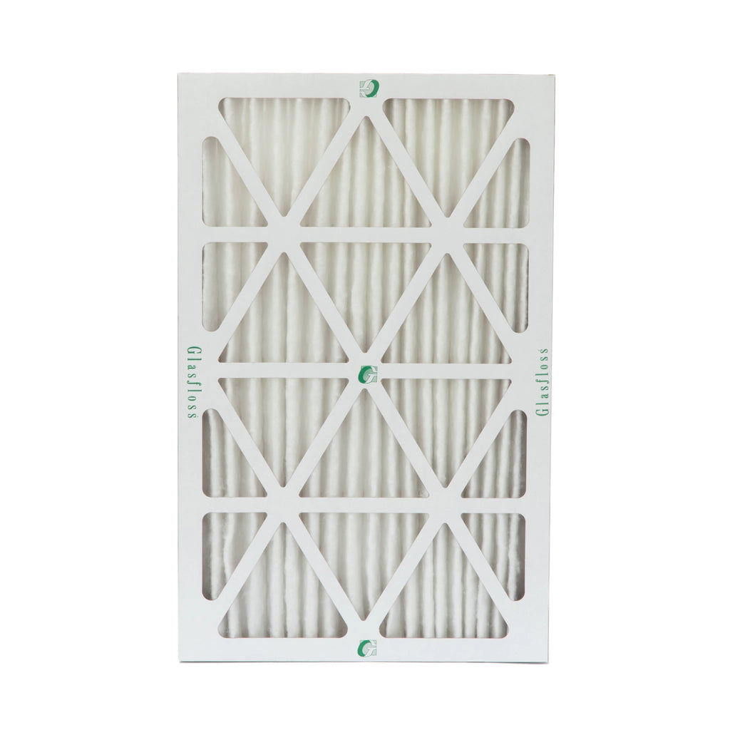 12 Pack of 20x30x2  10 Pleated 2" Inch Air Filters by Glasfloss. Actual Size: 19-5/8 x 29-5/8 x 1-3/4