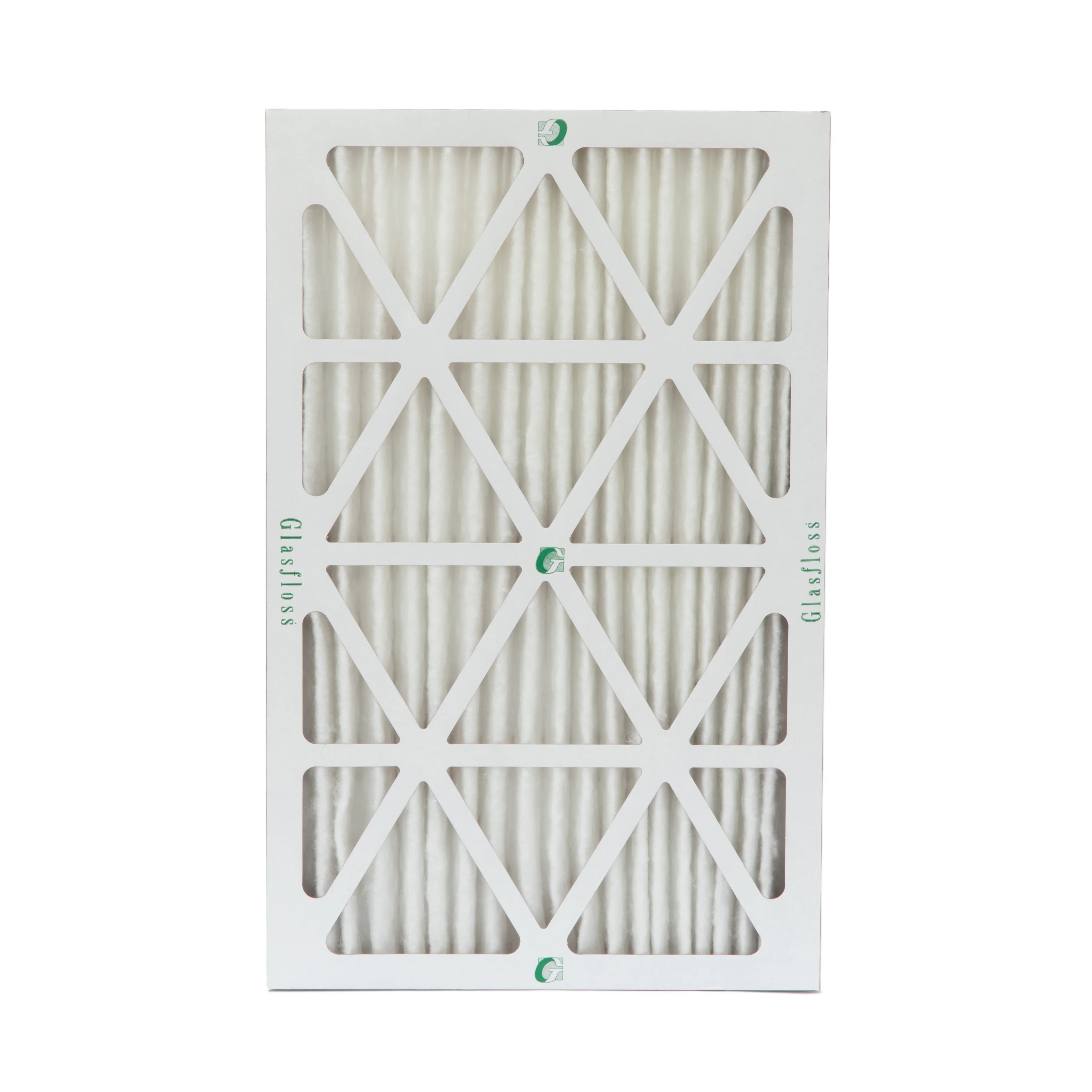 12 Pack of 20x30x2  10 Pleated 2" Inch Air Filters by Glasfloss. Actual Size: 19-5/8 x 29-5/8 x 1-3/4
