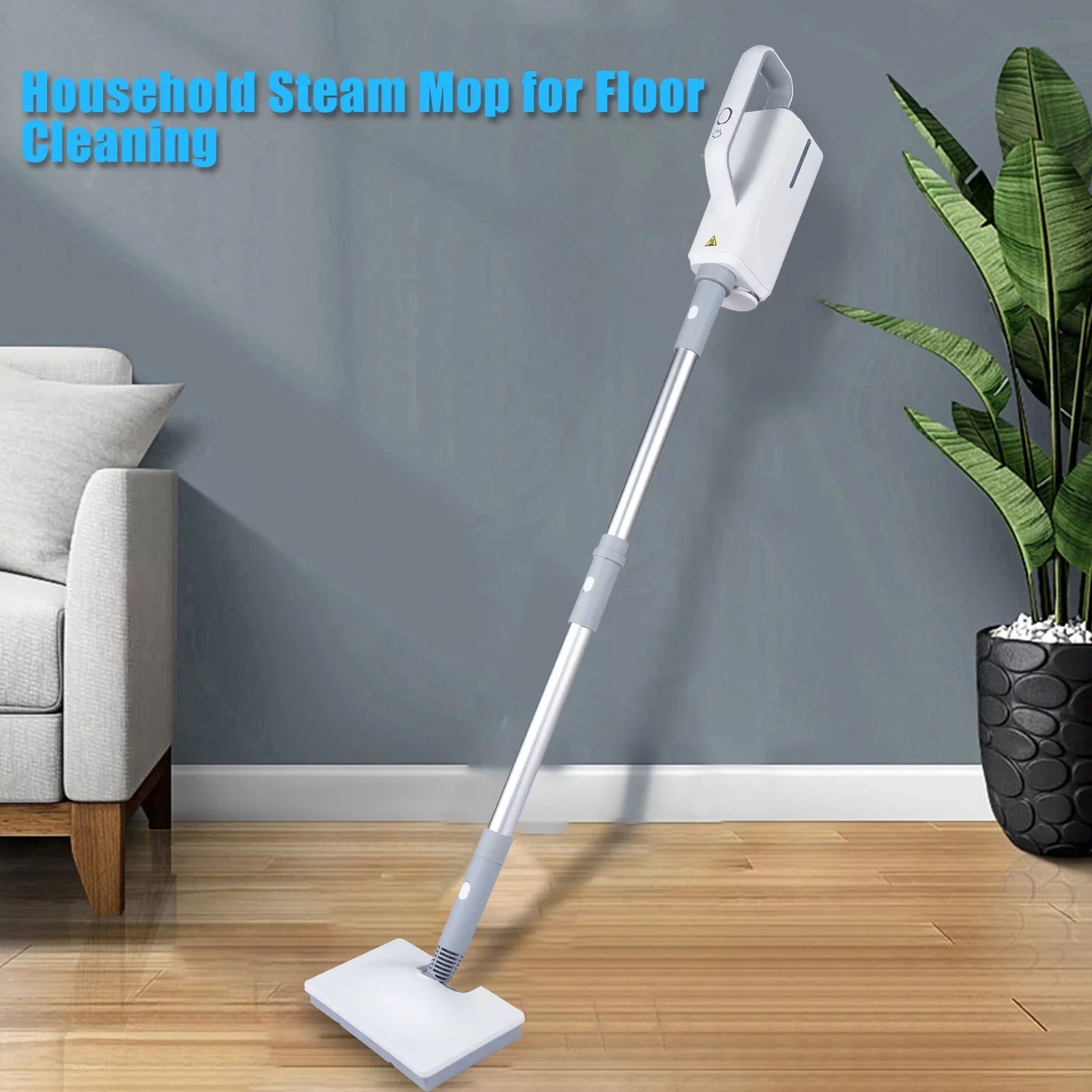 Spirastell Electric mop, Mop 370ml WaterWindow Cleaner Clothes 3 Brush2-levelHandheld Cleaner Floor Water2-levelWith 3 Clothes HeadFloor Steamer 370ml