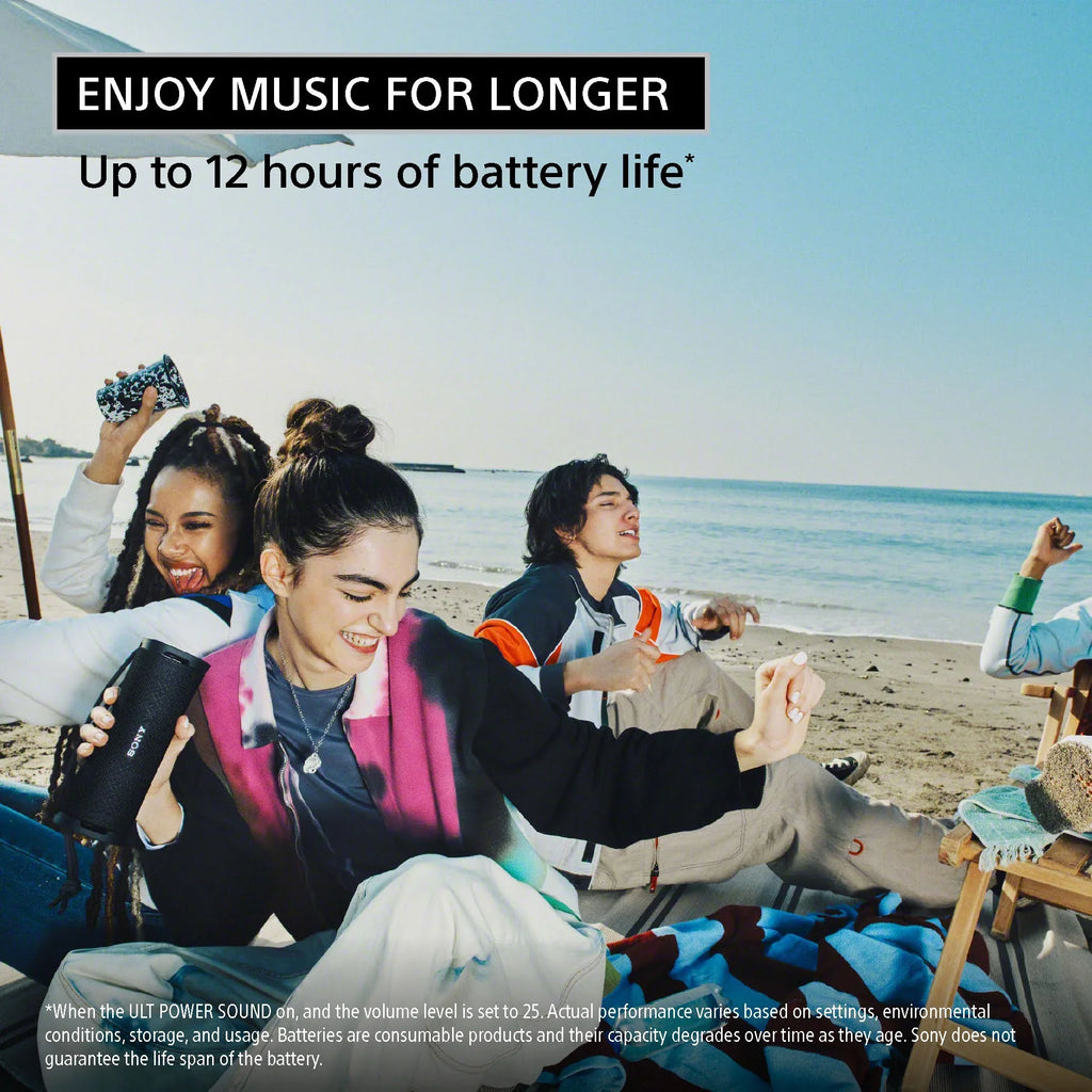 Sony   1 Wireless Ultra Portable Bluetooth Compact Speaker,  Waterproof, Dustproof, Shockproof and Rustproof - Black