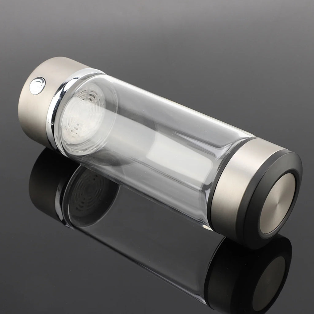 Dekaim Hydrogen Bottle,  Charging Rich Hydrogen Water Purifier Filter Glass Bottle Portable Lonizer Cup