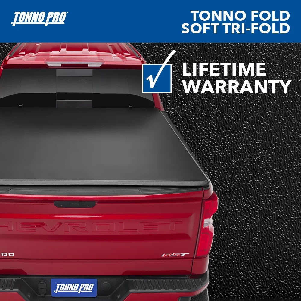 Tonno Pro | Tonno Fold, Soft Folding Truck Bed Tonneau Cover | 42-304 | Fits 1993 - 2011 Ford Ranger 6' Bed (72")