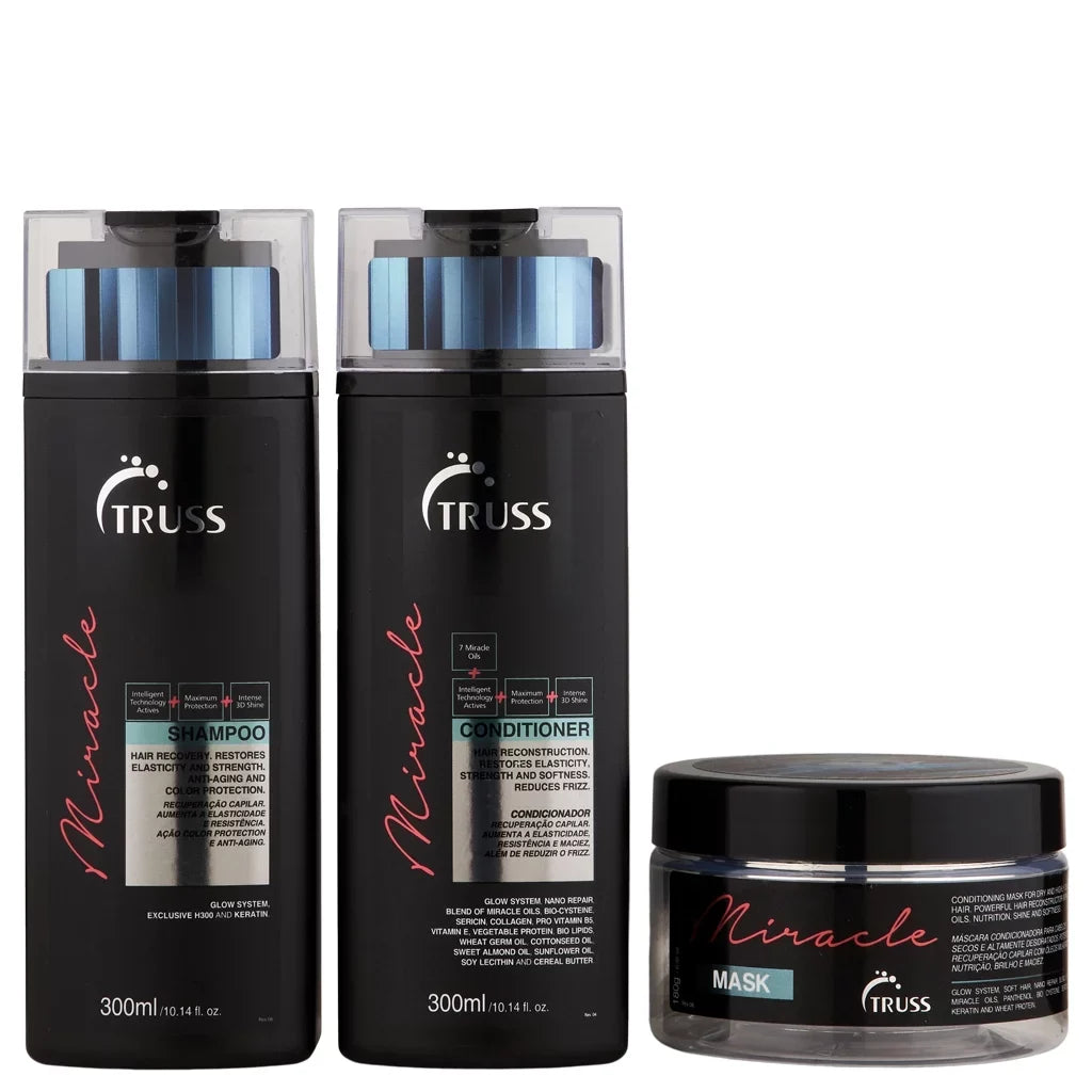 Truss Miracle Shampoo & Conditioner 10.14 oz + Miracle Mask 6.35oz null