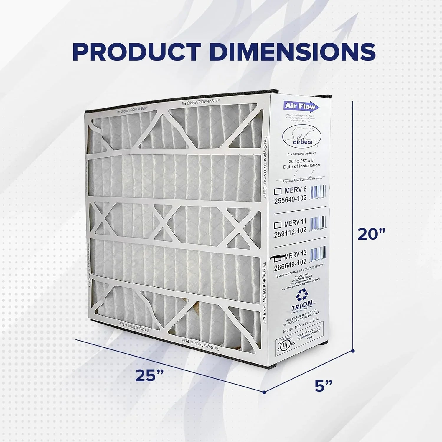 Trion Air Purifier Filter Replacement Pack for Air Cleaner Purification