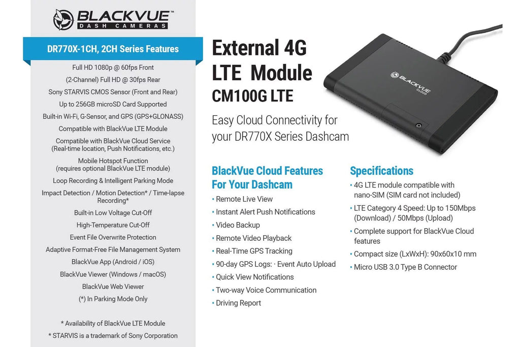 BlackVue -2CH- Front + Infrared Interior Dash Cam With 128GB Card | Cloud-Ready 1080p 60FPS  & WiFi