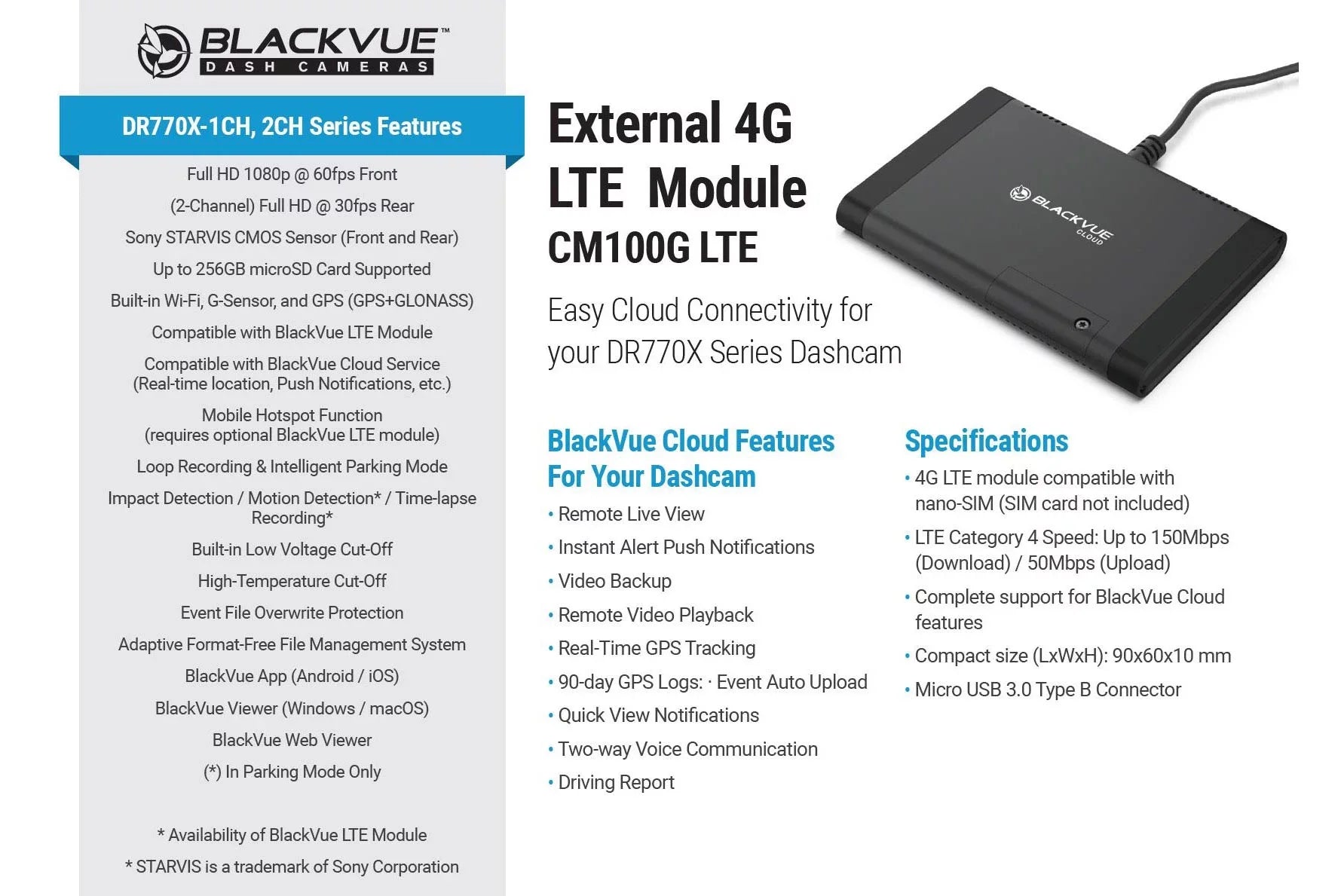 BlackVue -2CH- Front + Infrared Interior Dash Cam With 128GB Card | Cloud-Ready 1080p 60FPS  & WiFi